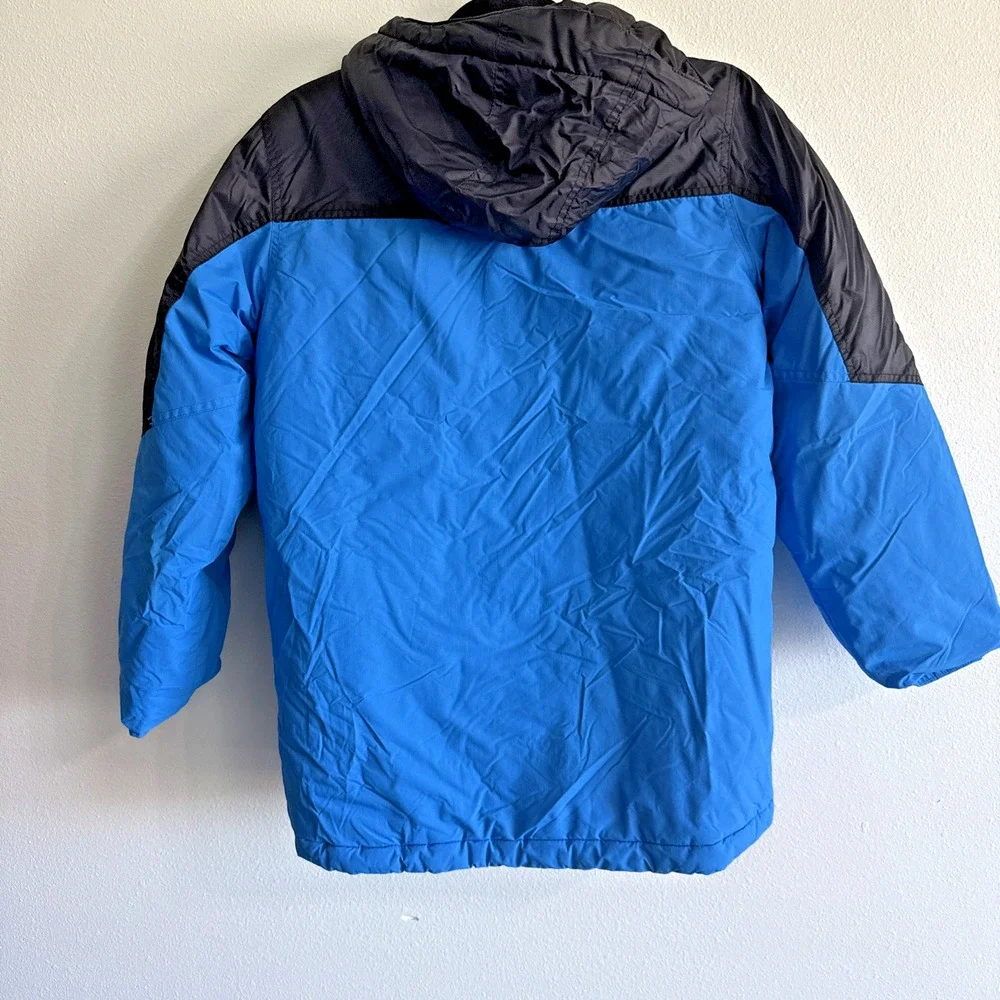 Columbia Sportswear Youth Hooded Jacket L 14-16 Black & Blue Winter‎ Warm coat